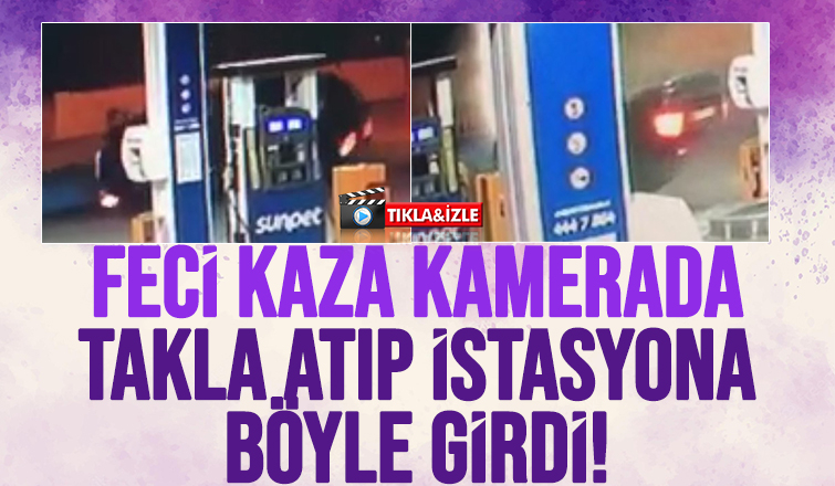 Akyazı'da faciadan dönülen anlar kamerada