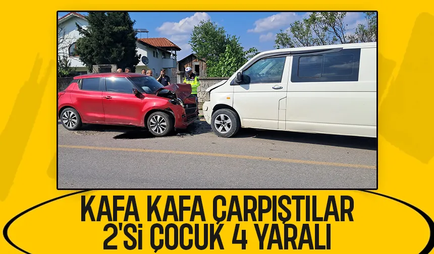 Akyazı'da feci kaza: 2'si çocuk 4 yaralı