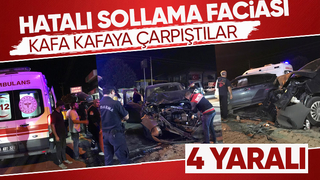 Akyazı da feci kaza 4 yaralı