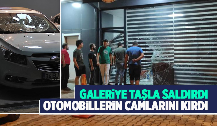 Akyazı'da galeriye saldırı