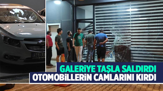 Akyazı'da galeriye saldırı