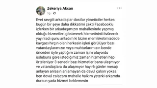 Akyazı'da hizmet alamayan muhtarın isyanı