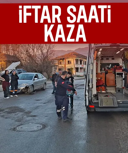 Akyazı'da iftar saati kaza: 1 yaralı