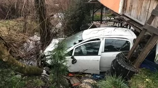 Akyazı'da ilginç kaza