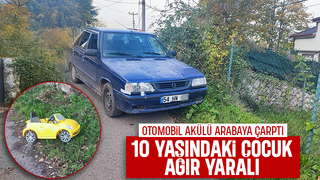 Akyazı'da kaza: 10 yaşındaki çocuk ağır yaralı