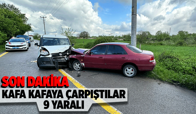 Akyazı'da kaza: 9 yaralı