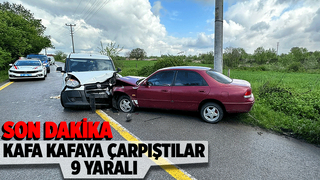 Akyazı'da kaza: 9 yaralı