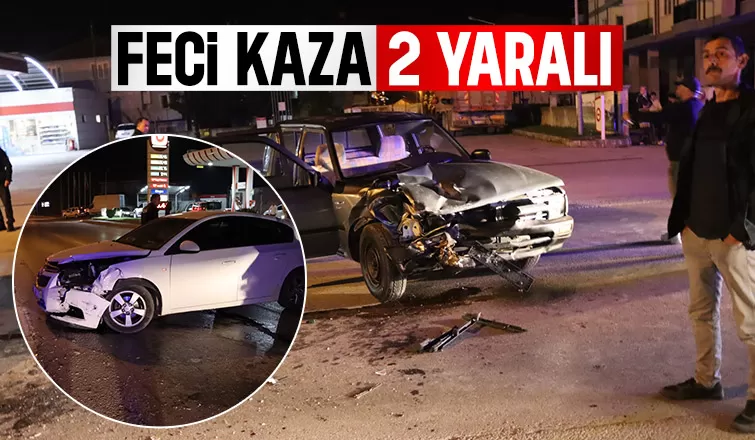 Akyazı'da kaza 2 yaralı