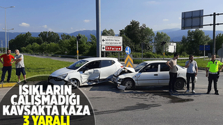 Akyazı'da kaza 3 yaralı