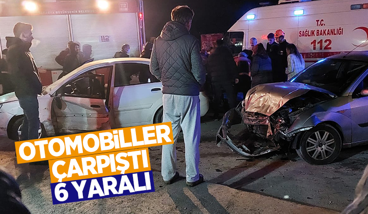 Akyazı'da kaza: 6 yaralı