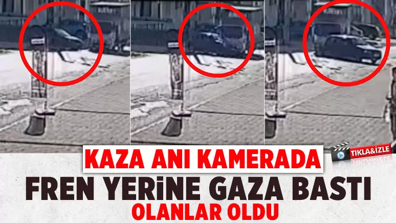Akyazı'da kaza anı Kamerada 