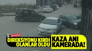 Akyazı'da kaza anı kamerada