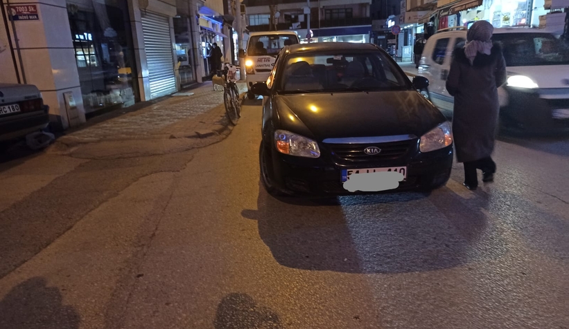 Akyazı'da kaza anı kamerada