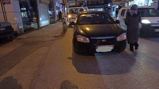 Akyazı'da kaza anı kamerada