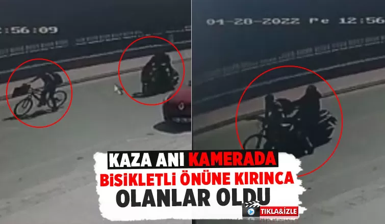 Akyazı'da kaza anı kamerada