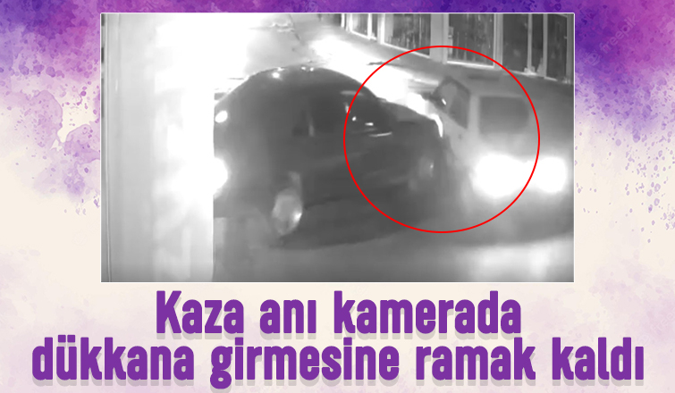 Akyazı'da kaza anı kamerada