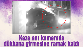 Akyazı'da kaza anı kamerada