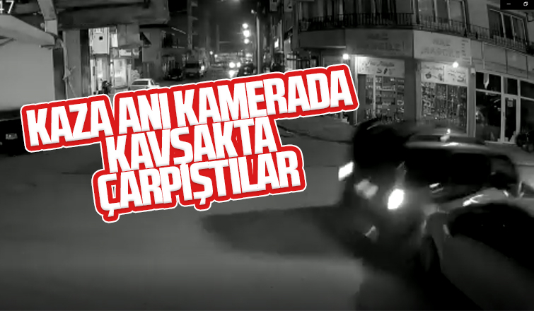 Akyazı'da kaza anı kamerada