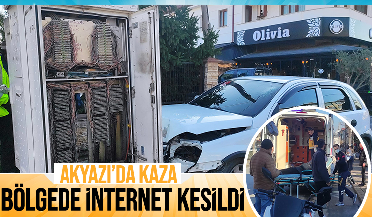 Akyazı'da kaza:1 Yaralı