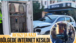 Akyazı'da kaza:1 Yaralı