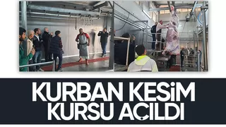 Akyazı'da kurban kesim kursu açıldı