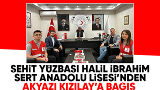 Akyazı'da lise öğrencileri bağış kampanyası düzenledi