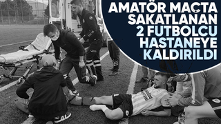 Akyazı'da maçta sakatlanan oyuncular hastaneye kaldırıldı