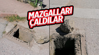 Akyazı'da mazgallar çalındı