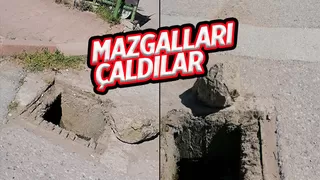 Akyazı'da mazgallar çalındı