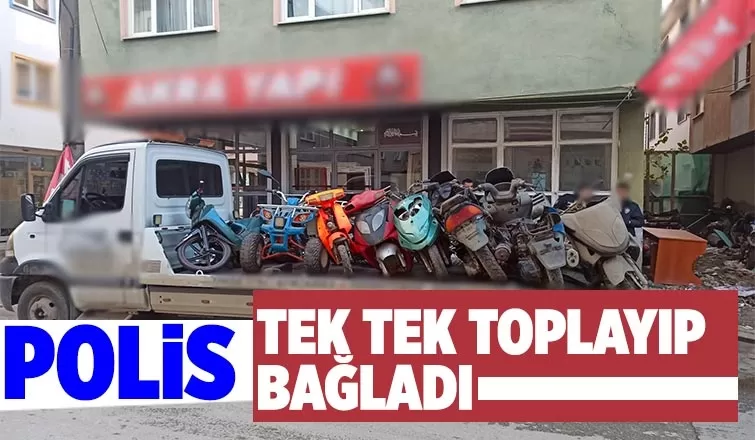Akyazı'da motosiklet denetimi