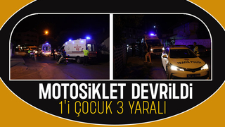 Akyazı'da motosiklet kazası: 3 yaralı