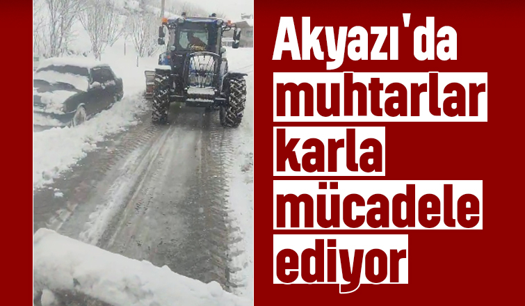 Akyazı'da Muhtarlar kapanan mahalle yollarını açtı