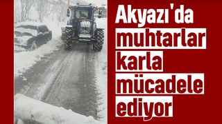Akyazı'da Muhtarlar kapanan mahalle yollarını açtı