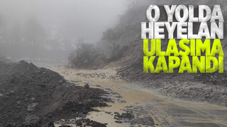 Akyazı'da o yol heyelan nedeniyle ulaşıma kapandı