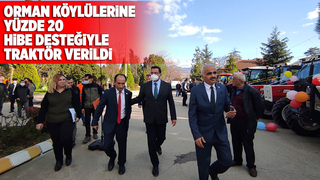 Akyazı'da orman köylülerine hibe destekli 10 traktör verildi