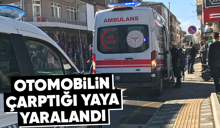 Akyazı'da otomobilin çarptığı yaya yaralandı