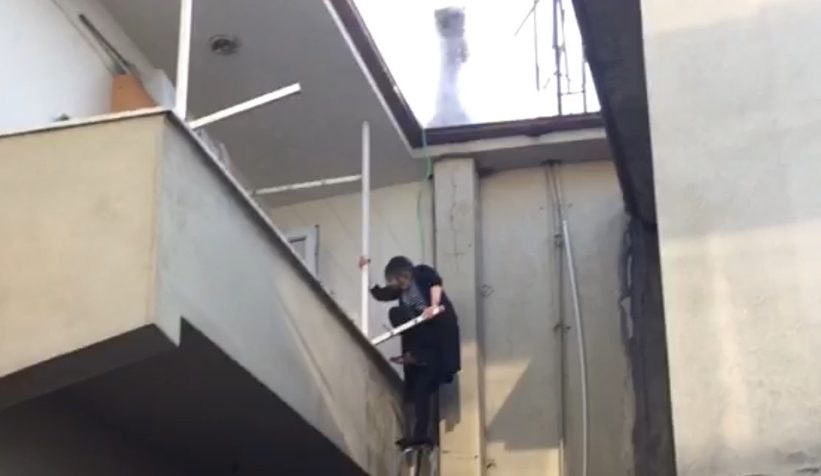 Akyazı'da panik anları