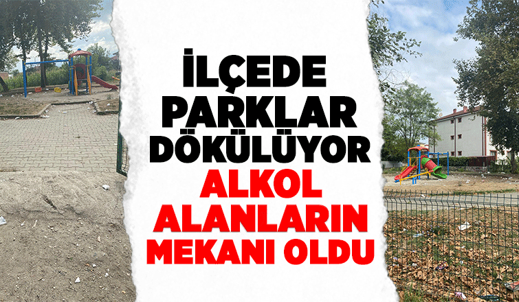 Akyazı'da parkların hali içler acısı