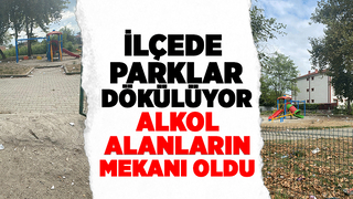 Akyazı'da parkların hali içler acısı
