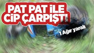  Akyazı'da pat pat ile cip çarpıştı