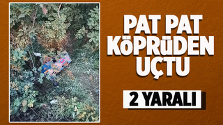 Akyazı'da pat pat köprüden uçtu