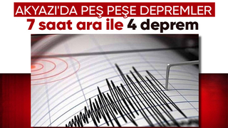 Akyazı'da peş peşe depremler