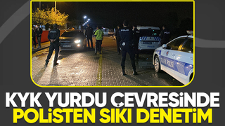 Akyazı'da polis öğrencilerin güvenliği için denetim yapıyor