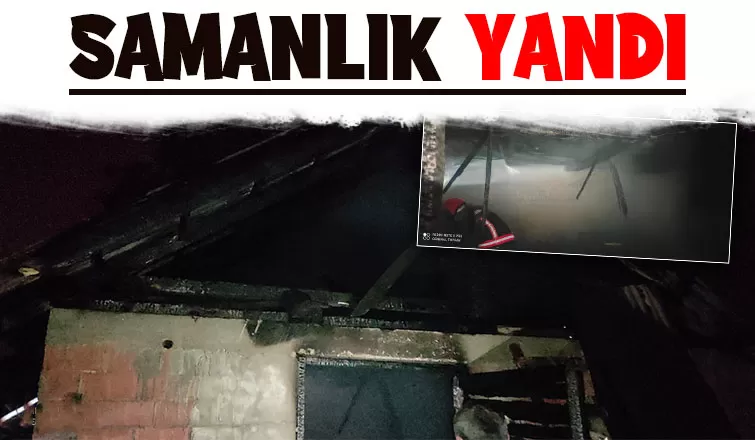 Akyazı'da samanlık yangını