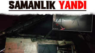 Akyazı'da samanlık yangını