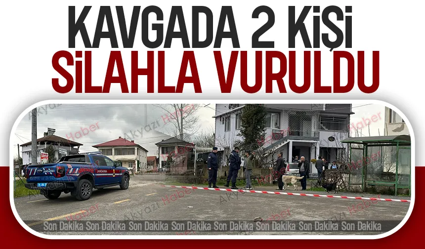 Akyazı'da silahlı saldırı: 2 kişi vuruldu