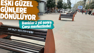 Akyazı'da sökülen banklar yerine getirildi