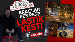 Akyazı'da suyla dolan çukura düşen çok sayıda araç ve motosikletin lastikleri kesildi. 