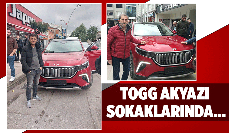 Akyazı'da Togg yoğun ilgi ile karşılandı