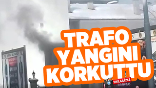 Akyazı'da trafo yangını